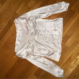 Stylish Cream Satin Top